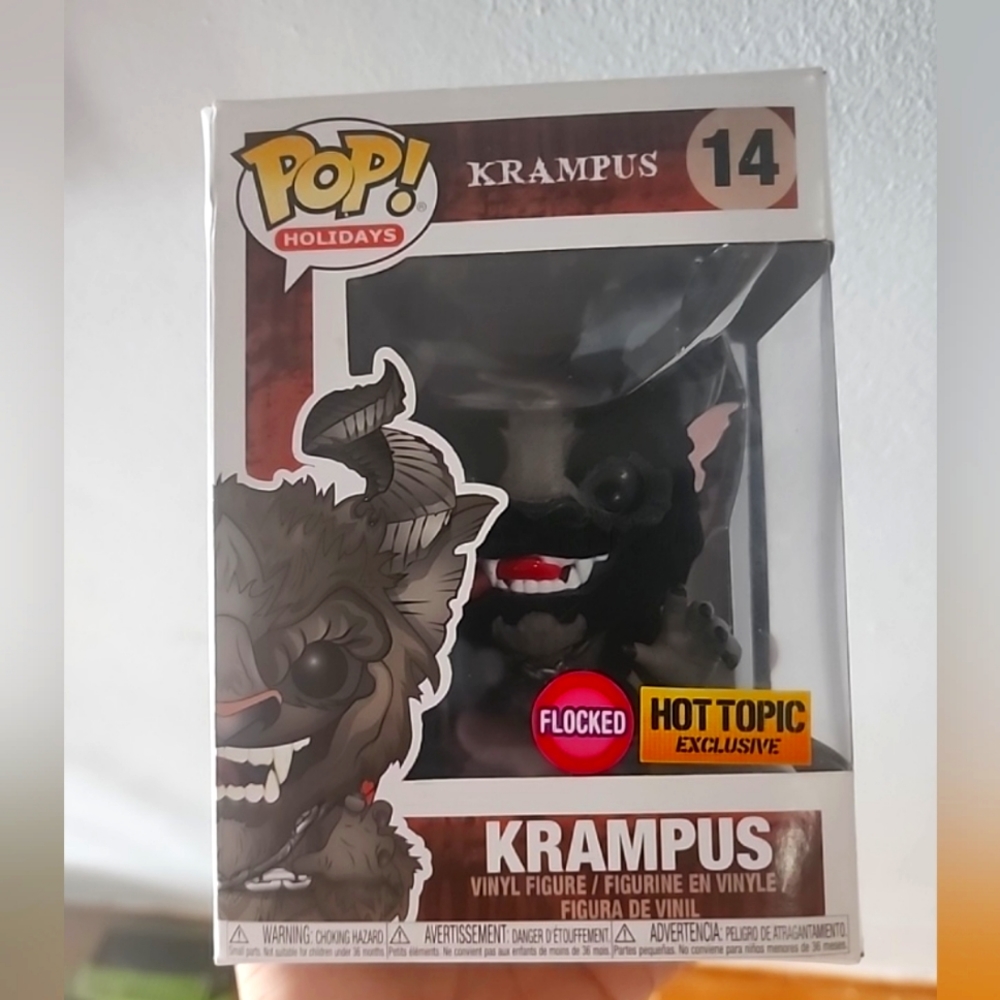 Funko Pop KRAMPUS FLOCKED - Hot Topic Exclusive Holidays Vinyl Figure 14 NEW MIB